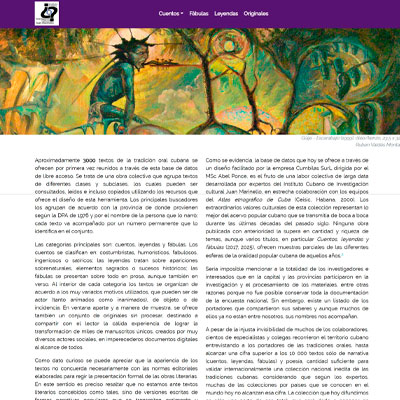 Foto of Site Atlas Etnográfico de Cuba (Narraciones)