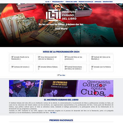Foto of Site Instituto Cubano del Libro