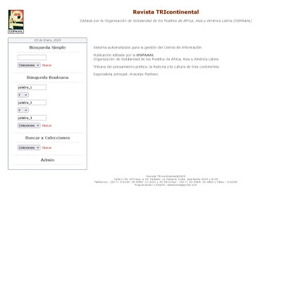 Foto of Site Revista TRIcontinental