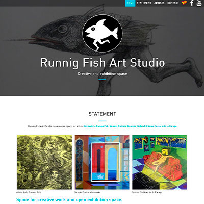 Foto of Site Running Fish Art